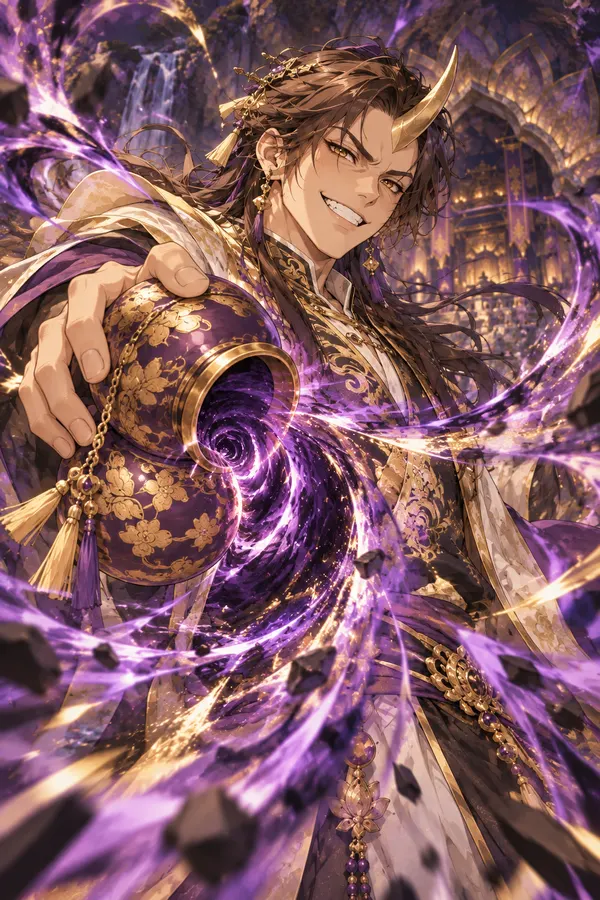 Golden Horn with his magic gourd