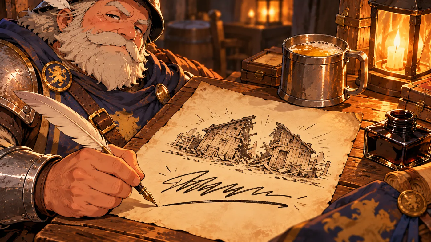 Captain Hobb writes his official report